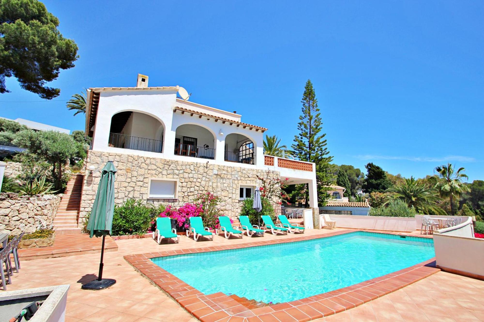 Dos Chicas - Sea View Villa With Private Pool In Moraira Теулада Екстериор снимка